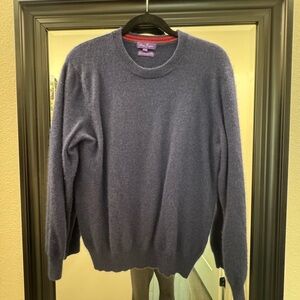 Men's Blue Cashmere Sweater